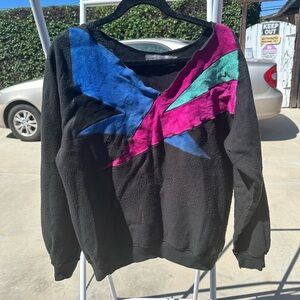 Colorful Geometric Long Sleeve Top